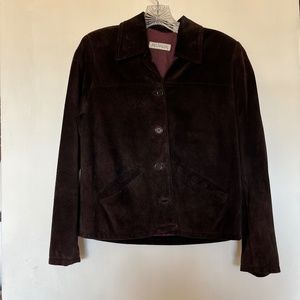 ANN TAYLOR Petite XS Suede Jacket